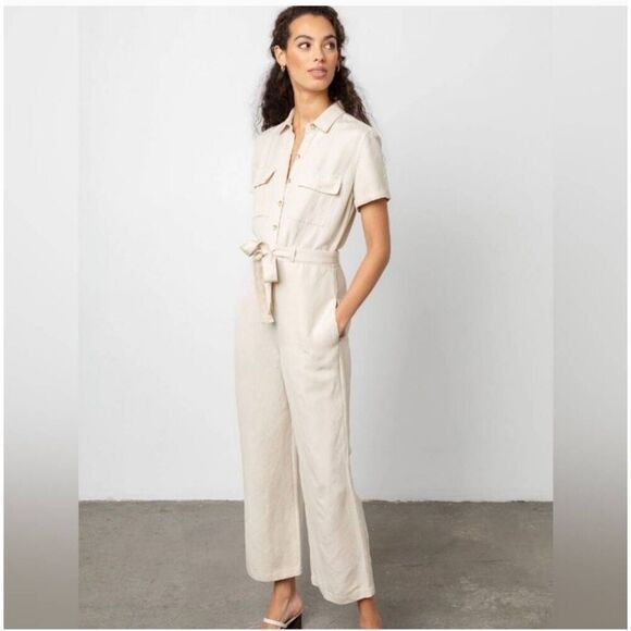 Rails Callie Belted Utility Jumpsuit Size Medium - Picture 1 of 7